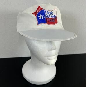 Vtg Budweiser Beer Promo Painters Hat Cap TEXAS - lightweight- white green